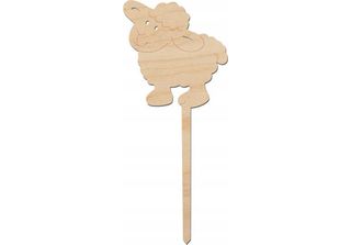 Decorazione In Legno Su Bastone Pecora 14Cm Decor