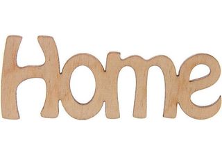 Iscrizione Home In Legno 7,5X3Cm Decoro