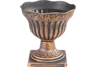 Vaso Strend Pro Antik, Con Piedistallo, 30X30 Cm, Oro, Effetto Metallico