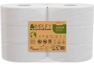 Carta Igienica Papernet Simplify 420928 2Lg. 1.305 Fogli 6 Pz.