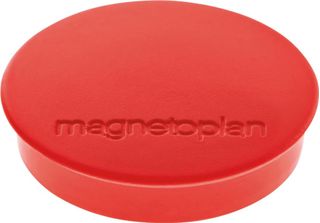 Magnetoplan Discofix Magnete Rotondo "Standard"", Rosso"