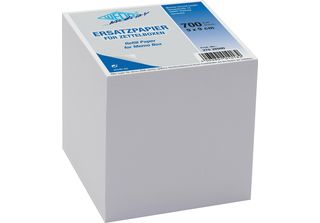 Wedo Ersatzpapier FüR Zettelbox 9 X 9 Cm 700 Blatt Weiß