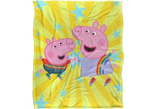 Peppa Pig - Coperta, High Five TV18769 (Taglia Unica) (Bianco)