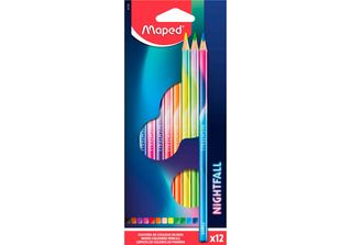 Maped 831700 12 Maped Nightfall Buntstifte Farbsortiert