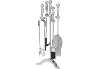 Set Di Attrezzi Homefire FT53S, Per Camino, 4 Pezzi, Nichelato, 53 Cm