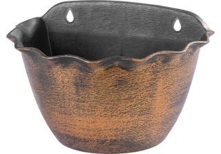 Vaso Strend Pro Wave, 26X18 Cm, Oro, Effetto Metallico, Sospeso