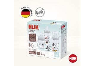 Nuk 10225330 Nuk Perfect Match Disney Mickey Mouse Set, Grau