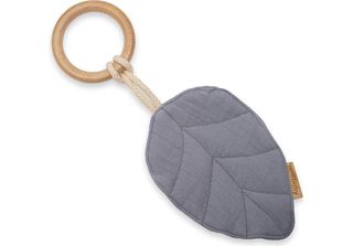 New Baby Leaf Teether Per Bambino New Baby Leaf Grigio