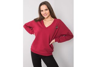 Rue Paris Felpa Con Cappuccio Donna Anglifar Bordeaux L/Xl