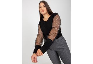 Xsapienza Camicetta Donna Samantha Nero 3XL