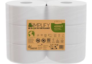 Carta Igienica Simplify 420927 2 Veli 557 Fogli 6 Pezzi