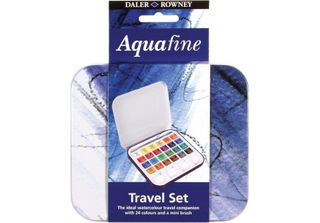 Daler Rowney Aquafine Metal Watercolour Paint Set 24 Pezzi