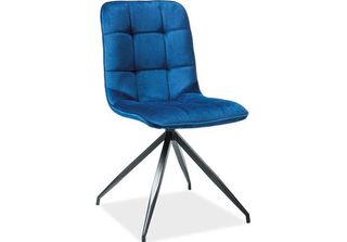 Set Di Sedie Da Pranzo Per Cucina Texo Blu Navy, Set Di 4 Sedie