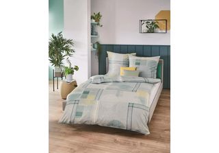 Kaeppel Mako Satin Biancheria Da Letto Glenn 135X200 + 80X80 Jade