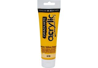 Daler Rowney Graduate Acrylfarbe, 120 Ml, Cadmiumgelb, Tief