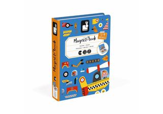 Janod Janod Magnetibook Racers Voertuigen - Magneetboek