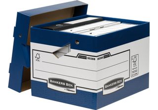 Bankers Box Scatola Archivio Ergo Box Heavy Duty 0038801 Blu