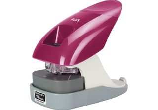 Plus Japan 31274 Cucitrice Plus Japan SL-112A Senza Punti Metallici, Rosso Vino