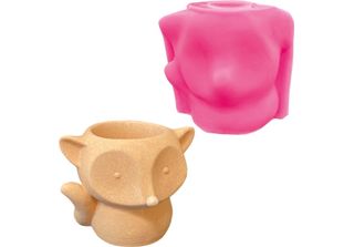 Stampo In Silicone Jesmonite Fox 7Cm X 9Cm - Decorazione Artigianale