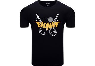 Diarbo Maglietta Uomo Con Stampa Divertente Batman-Badman Nero Taglia M