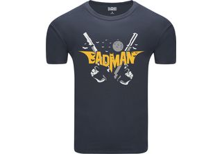 T-Shirt Da Uomo Diarbo Con Stampa Divertente Batman-Badman Grigio Scuro Taglia …