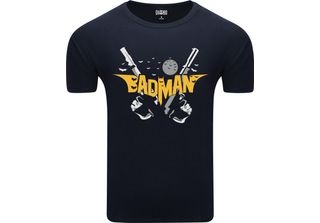 T-Shirt Da Uomo Diarbo Con Stampa Divertente Batman-Badman Blu Scuro Taglia Xl