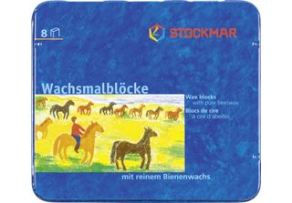 10X Stockmar 204884258 Wachsmalblock 8Er Sort