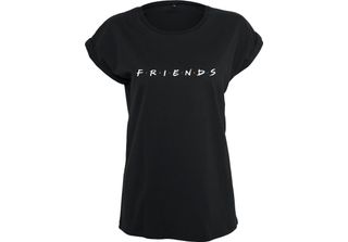 Merchcode Camicia Da Donna Amici Logo Tee Nero-5Xl