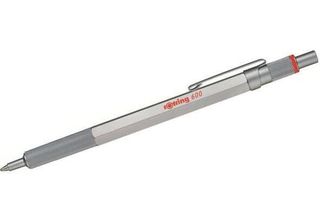 Rotring 2032578 Rotring Retrattile Biros 600, Argento