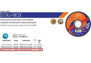 Disco Metallico Incoflex 230 X 1,9 Mm Inox