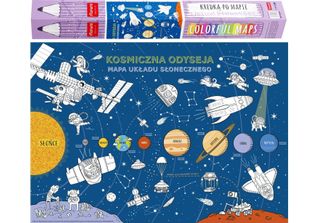 Mappa Da Colorare Xxl "Odissea Cosmica Nel Sistema Solare"" Monumi"