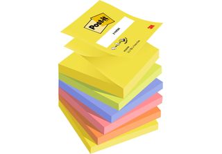 Post-It® R330NR Post-It® Z-Notes Standard R330NR, Colori Assortiti 6 Blocchetti