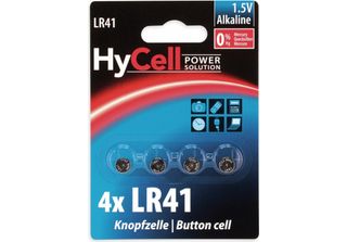 Hycell 1516-0025 Knopfzellen LR41 1,5 V 4St.