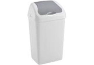 Cestino Heidrun - Ribaltabile, Bianco, 18 L
