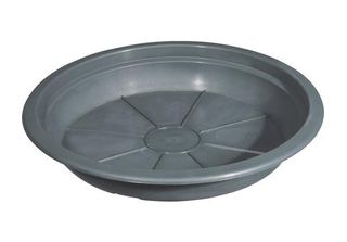 Sottobicchiere Rotondo In Plastica Montana / Romana In Antracite