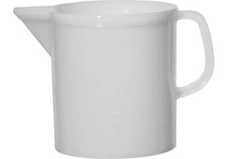 Messbecher Kunststoff, Weiß, 1/4 Liter Skala, Inhalt: 3,00 Liter