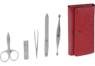 Zwilling Twinox - Manicure Etui - Druckknopf-Etui Rindleder Rot (5-Tlg.) (97092…