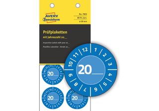Avery Zweckform 7902 80 Avery Zweckform PrüFplaketten 7902 Gelb