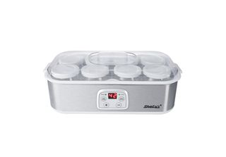 Steba Jm 3 Yogurtiera, Plastica, Vetro, 1,5 Litri, Acciaio Inox/Bianco (184300)