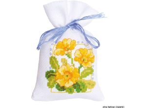 Vervaco Bustina Di Erbe Vervaco "Fiori Di Primavera"", Set Di 3, Modello Di Con…