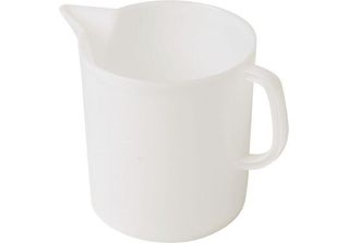 Messbecher Kunststoff, Weiß, 1/2 Liter Skala, Inhalt: 5,00 Liter
