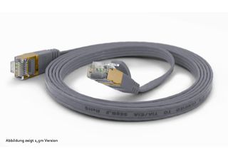 Wantec 7074 Wantec Patchkabel Ftp CAT6 Q=1,6X6,5Mm 0,50M Grau