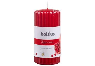 Bolsius Bolsius Geurkaarsen Geribbeld 6 Pezzi 120X58 Mm Melograno