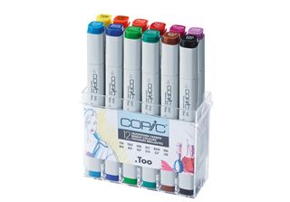 Set Di Pennarelli Copic Profi Con 12 Colori Fluorescenti