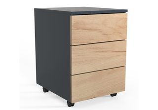 Contenitore A Rulli Dalosa Antracite / Miele Di Quercia 0