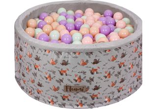 Flumi Ball Bath Baby Baby Ball Bath 90X40Cm Con 200 Palline 7Cm Eu-Viola, Menta…