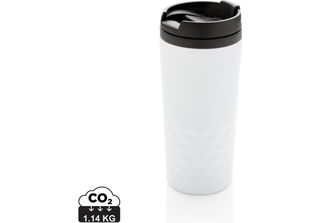 Xd Collection - Tazza Per Bere, Design Geometrico XD178 (Taglia Unica) (Bianco)
