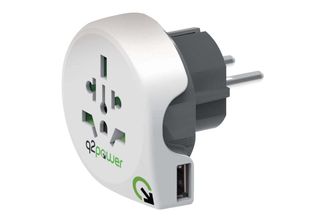 Q2 Power 1.100110 Reisadapter Wereld-Naar-Europa Usb Geaard