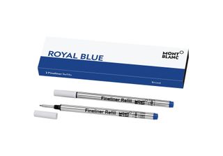 Montblanc® 124500 Ricarica Linea Fine - B, 2 Pezzi, Blu Royal