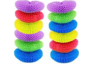 D.Rect 12 X Plastic Kitchen Sponges - Perfect For Cleaning Pots - Sponge For Re…